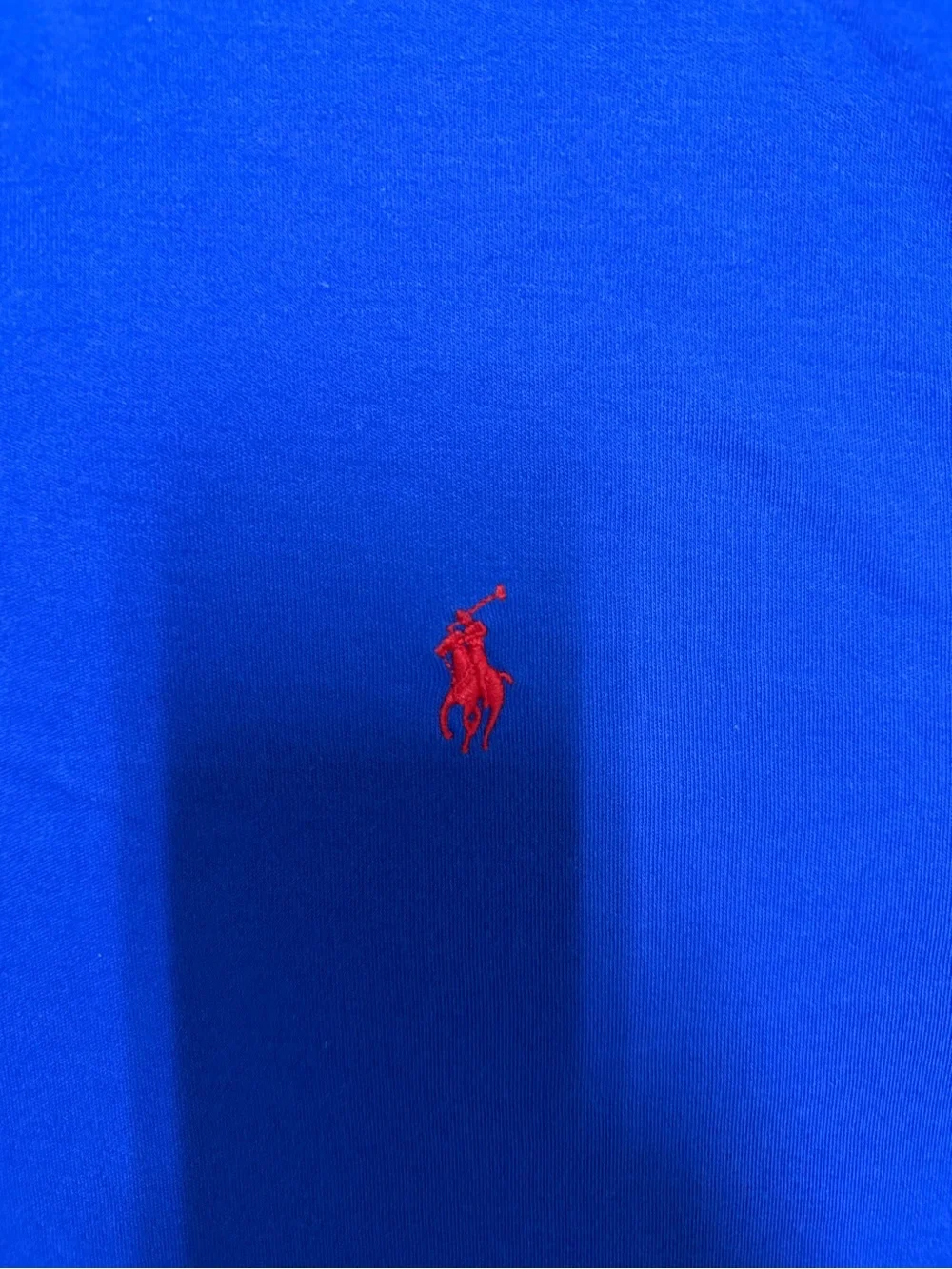 Ralph Lauren Royal Blue Polo Shirt with Red Pony Logo